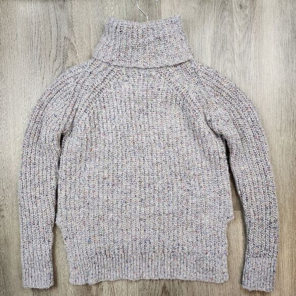 Madewell Colorfleck Ribbed Turtleneck Sweater size XXS - Picture 5 of 8